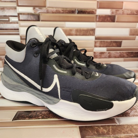 Nike Shoes Mens 12 Renew Elevate III Black Gray Basketball...